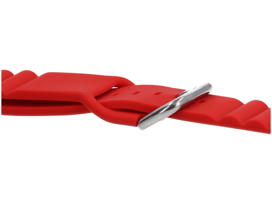 Pasek do smartwatcha GlacierX Silicone Grooved Crimson Red do Apple Watch 38/40/41mm Czerwony