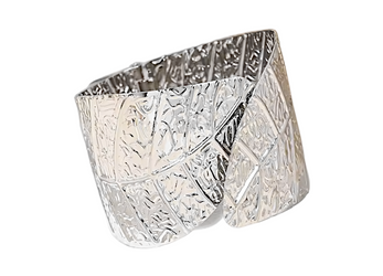 Bransoleta mankietowa Botanika Srebrna