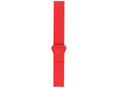 Neues Armband für die Smartwatch GlacierX Silikon Magnetisch Waffel Obsidian Flame Schwarz-Rot 22mm