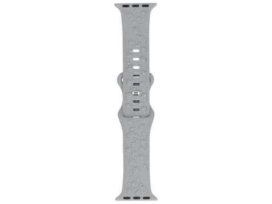 Pasek do smartwatcha GlacierX Silicone Textured Stone Gray do Apple Watch 38/40/41mm Szary