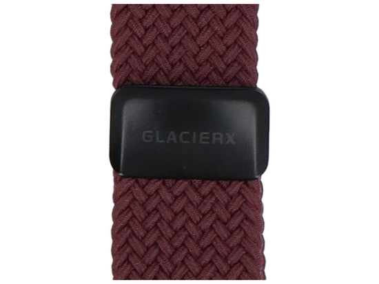Pasek GlacierX Braided Magnetic Buckle Violet Fruit do Apple Watch 42/44/45/49mm Bakłażanowy