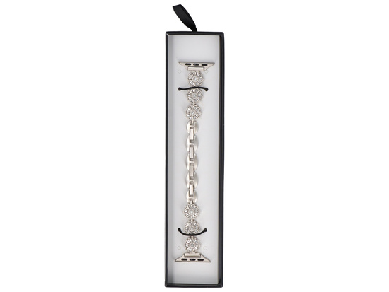 Bransoleta do smartwatcha GlacierX Zirconia Flower Chain Bracelet Cosmic Glow do Apple Watch 38/40/41mm