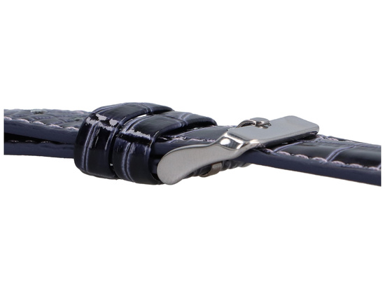GlacierX Pasek Glossy Leather Midnight Blue do Apple Watch 38/40/41mm Fioletowa Ultramaryna