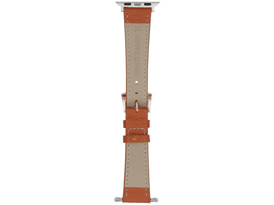 Pasek do smartwatcha GlacierX Textured Leather Brown do Apple Watch 38/40/41mm Brązowy