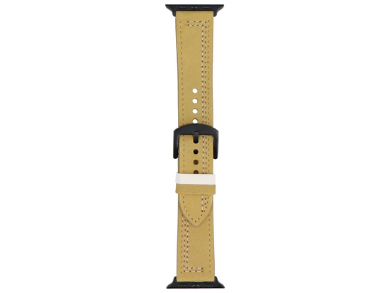Neues Armband für die Smartwatch GlacierX Leather Seam Avocado Green, speziell für die Apple Watch 42/44/45/49mm.