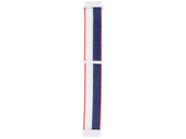 Pasek do smartwatcha GlacierX Grip Strap Nylon Ocean Mist Atramentowo-biały 22mm