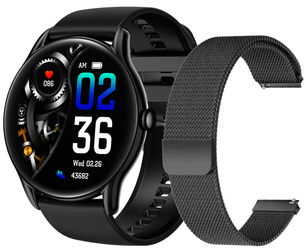 Smartwatch GlacierX Sphere Black Pasek i Bransoleta GX-SC36 BM