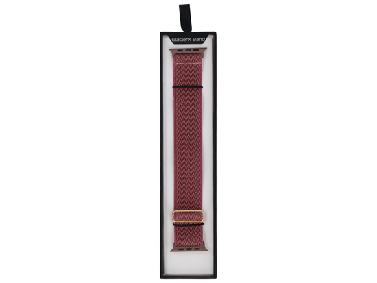 Pasek GlacierX Braided SlideLock Dusty Mauve do Apple Watch 38/40/41mm Wrzosowy