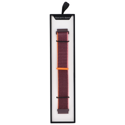 Pasek do smartwatcha GlacierX Grip Strap Nylon Plum Śliwkowy + różowy i pomarańczowy 22mm