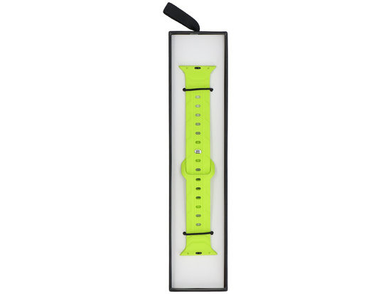 Pasek do smartwatcha GlacierX Silicone Wave Neon Lime do Apple Watch 38/40/41mm Limonkowy