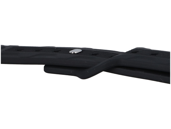 Gliederarmband für Smartwatch GlacierX Silicone Wave Black für Apple Watch 42/44/45/49mm Schwarz