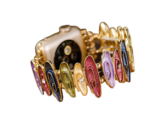 Neue Armbanduhr GlacierX Gleam Waves Stretch Bracelet Joyful Splash für Apple Watch 38/40/41mm Mehrfarbig