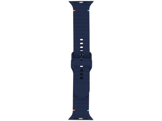 Pasek do smartwatcha GlacierX Silicone Colored Buckle Midnight Blue do Apple Watch 42/44/45/49mm Granatowy