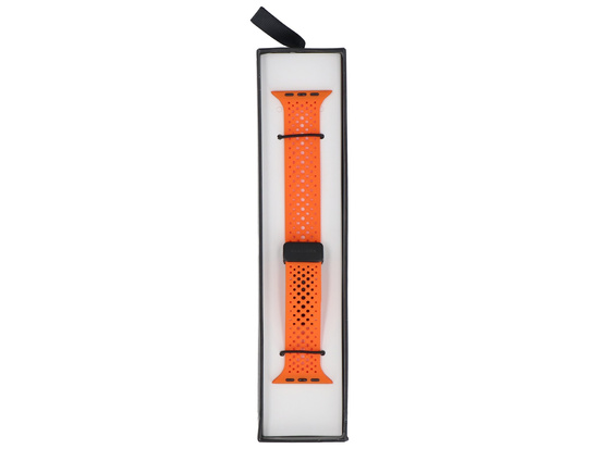 Neues Armband für die Smartwatch GlacierX Silicone Air Dot Magnetic Vibrant Orange für die Apple Watch 42/44/45/49mm Orange
