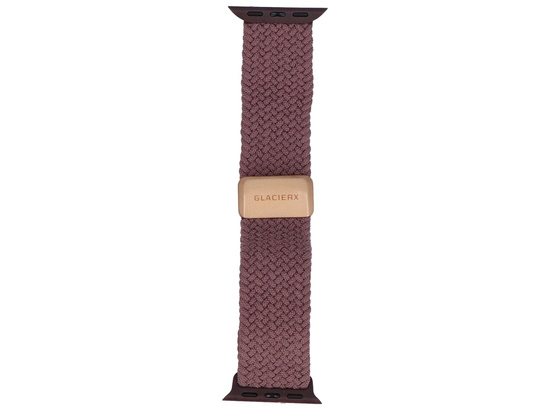 Pasek GlacierX Braided Magnetic Buckle Vintage Mauve do Apple Watch 38/40/41mm Malwowy