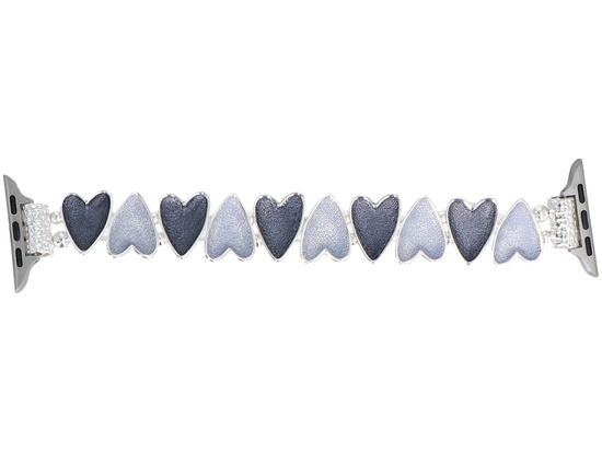 Neue Armbanduhr GlacierX Gleam Sweetheart Stretch Bracelet Ocean Blue für Apple Watch 38/40/41mm Blau