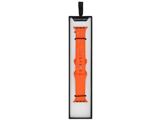 Pasek do smartwatcha GlacierX Silicone Pin&Loop Band Coral Sprinkle do Apple Watch 38/40/41mm Koralowy Pomarańczowy