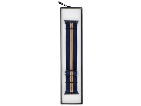 Neues GlacierX Nylon SlideLock Ocean Blue Armband für Apple Watch 42/44/45/49mm Marineblau