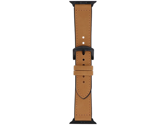 Pasek do smartwatcha GlacierX Vintage Leather Tan Brown do Apple Watch 42/44/45/49mm Brązowy