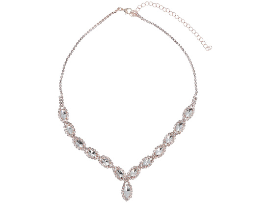 Komplet biżuterii Czarujący Różowy zestaw Naszyjnik + kolczyki + bransoletka