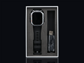 Zestaw Smartwatch GlacierX Avalanche Select Black GX-AC61 + Pasek GlacierX Grip Strap Nylon Black 22mm