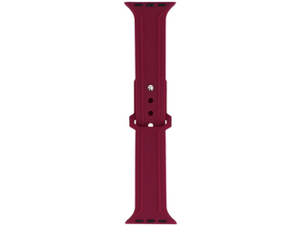 Neues Armband für die Smartwatch GlacierX Silicone Synthwave Crimson Plum für die Apple Watch 38/40/41mm Rot-Pflaume