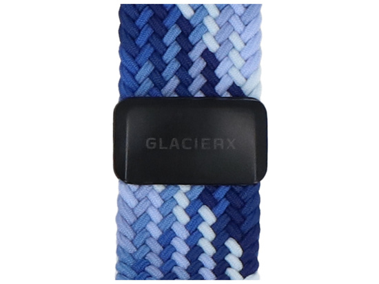 Pasek GlacierX Braided Magnetic Buckle Indigo Sea do Apple Watch 42/44/45/49mm Ombre Indygo