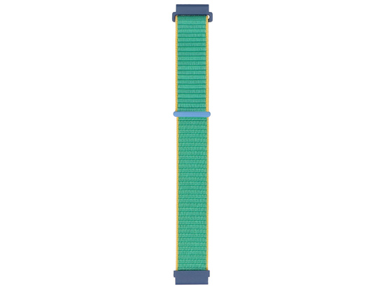Neues Armband für Smartwatch GlacierX Grip Strap Nylon Crayon Grün Jadeit + Gelb und Blau 22mm