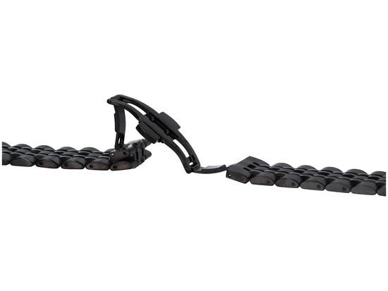 Bransoleta do smartwatcha GlacierX Multi-Link Bracelet Black do Apple Watch 42/44/45/49mm Czarna