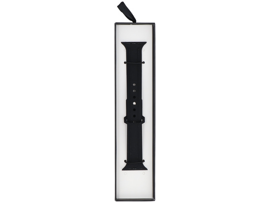 Pasek do smartwatcha GlacierX Silicone Synthwave Black do Apple Watch 38/40/41mm Czarny