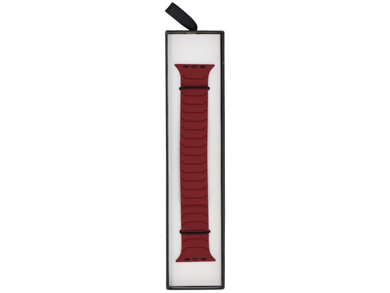 Pasek do smartwatcha GlacierX Silicone Magnetic ExoStripe Burgundy do Apple Watch 42/44/45/49mm Bordowy
