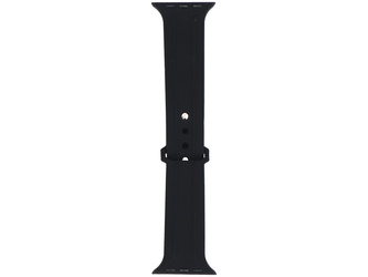 Pasek do smartwatcha GlacierX Silicone Synthwave Black do Apple Watch 42/44/45/49mm Czarny