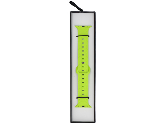 Pasek do smartwatcha GlacierX Silicone Wave Neon Lime do Apple Watch 42/44/45/49mm Limonkowy