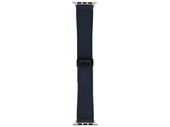 GlacierX Pasek Leather Magnetic Buckle Midnight Blue do Apple Watch 42/44/45/49mm Granatowy