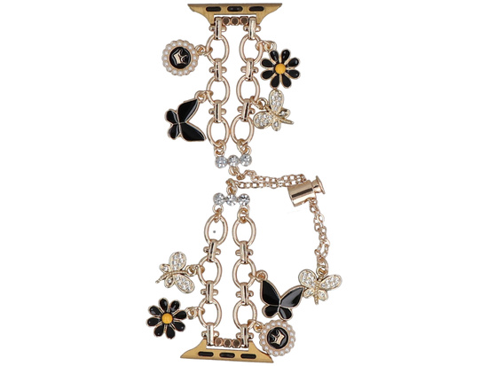 Bransoleta do smartwatcha GlacierX Slider Clasp Double Chain Princess Bracelet Gold do Apple Watch 38/40/41mm Złota