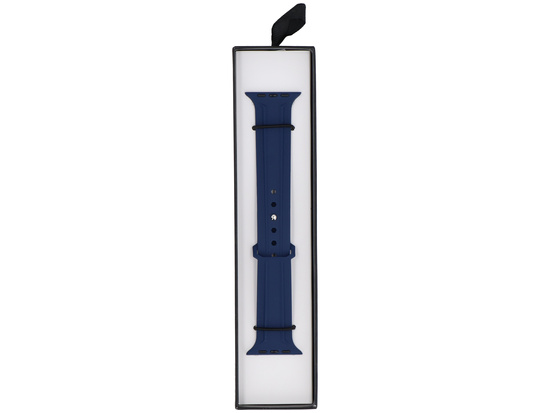 Neues Armband für die Smartwatch GlacierX Silicone Synthwave Midnight Blue für die Apple Watch 42/44/45/49mm Blau.