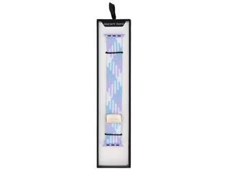 Pasek GlacierX Braided Magnetic Buckle Violet Candy do Apple Watch 38/40/41mm Biało-fioletowo-błękitny