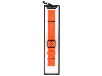 Pasek do smartwatcha GlacierX Silicone Air Dot Vibrant Orange Pomarańczowy 22mm