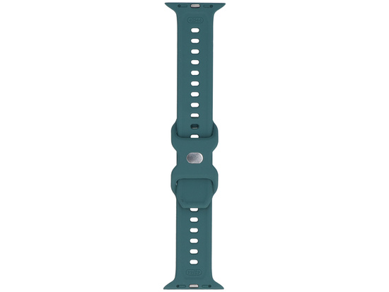 Pasek do smartwatcha GlacierX Silicone Ribbed Ocean Green do Apple Watch 42/44/45/49mm Zielony
