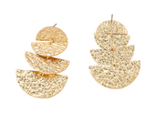 Kolczyki Fale Złote