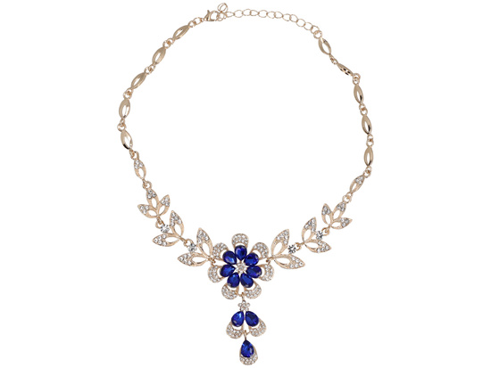 Schmuckset Märchenhaft Blau Halskette + Ohrringe