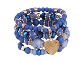 Charm-Armband Blau