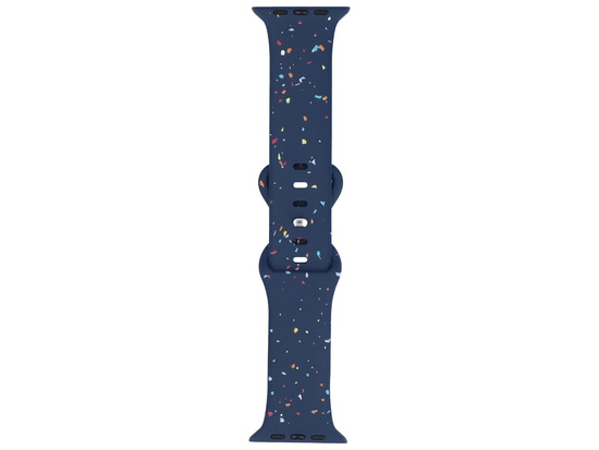 Pasek do smartwatcha GlacierX Silicone Pin&Loop Band Navy Sprinkle do Apple Watch 42/44/45/49mm Granatowy
