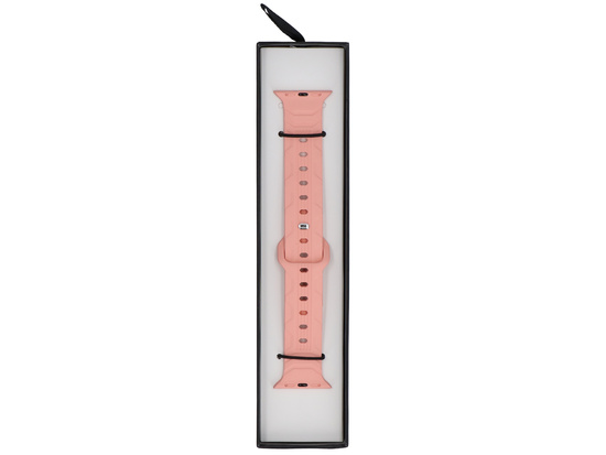 Pasek do smartwatcha GlacierX Silicone Wave Peachy Pink do Apple Watch 38/40/41mm Brzoskwiniowy Róż