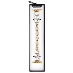 Bransoleta do smartwatcha GlacierX Zirconia Chain Bracelet Rose Gold do Apple Watch 38/40/41mm kolor Różowe Złoto