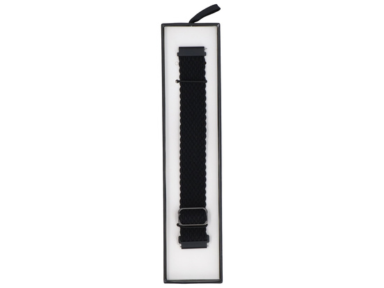 Pasek do smartwatcha GlacierX Slide Strap Nylon Black 22mm pleciony Czarny