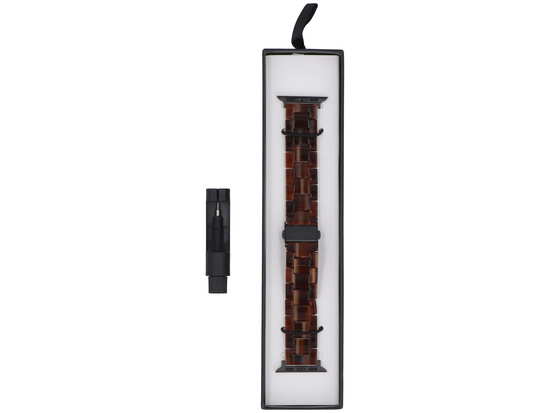 Bransoleta do smartwatcha GlacierX Resin Link Bracelet Chocolate Toffee do Apple Watch 38/40/41mm Brązowa