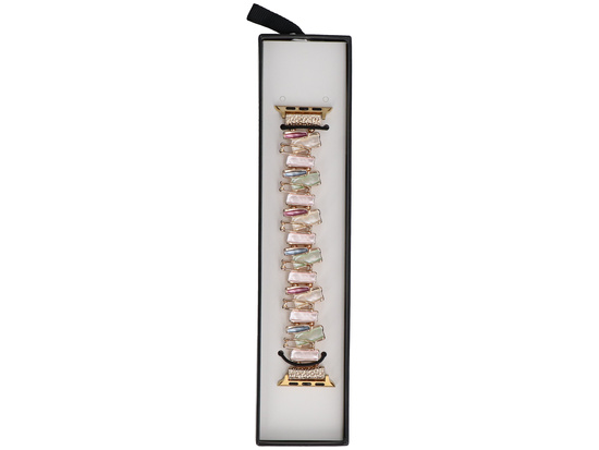 Bransoleta do smartwatcha GlacierX Gleam Crystals Stretch Bracelet Cotton Candy do Apple Watch 38/40/41mm wielokolor.