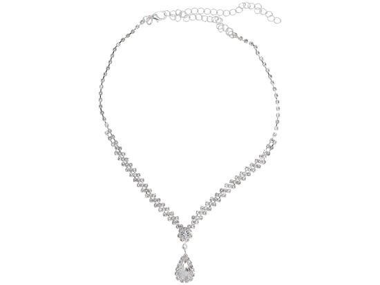 Komplet biżuterii Wiktoriańska Srebrny zestaw Naszyjnik + kolczyki