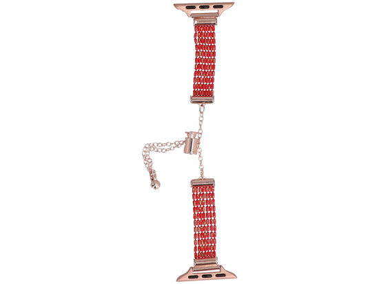 Neue Armbanduhr GlacierX Slider Clasp Multi Row Bracelet Viper Red für Apple Watch 38/40/41mm Rot